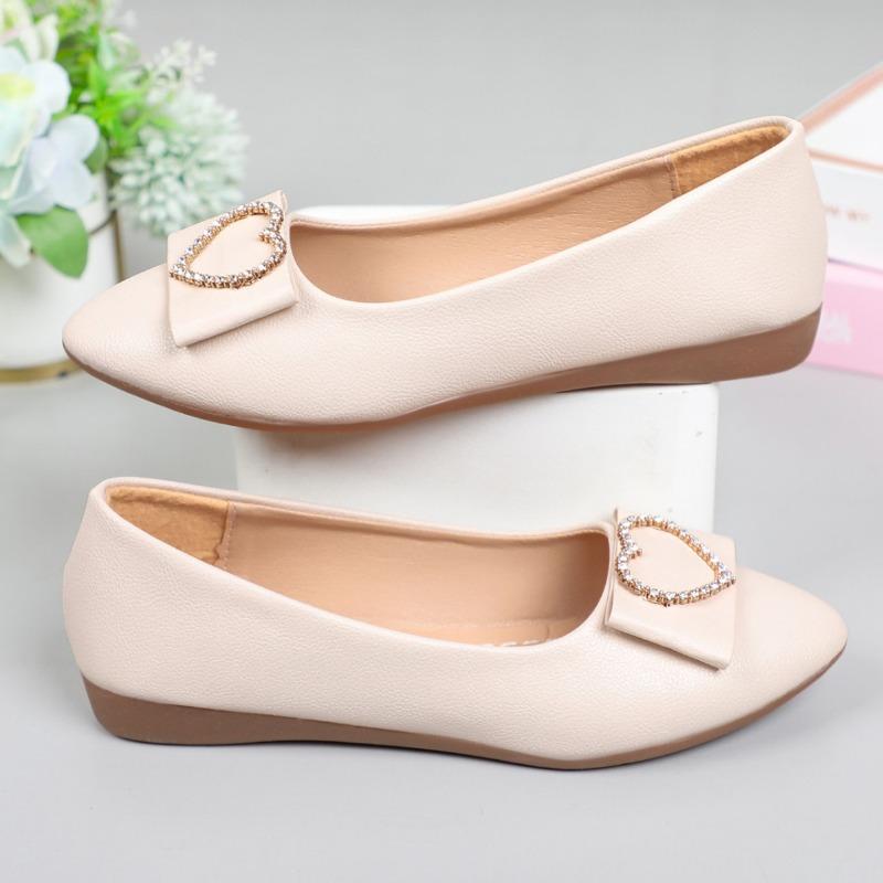 Spring new flat-bottomed pointed single shoes women's pedal Doudou shoes