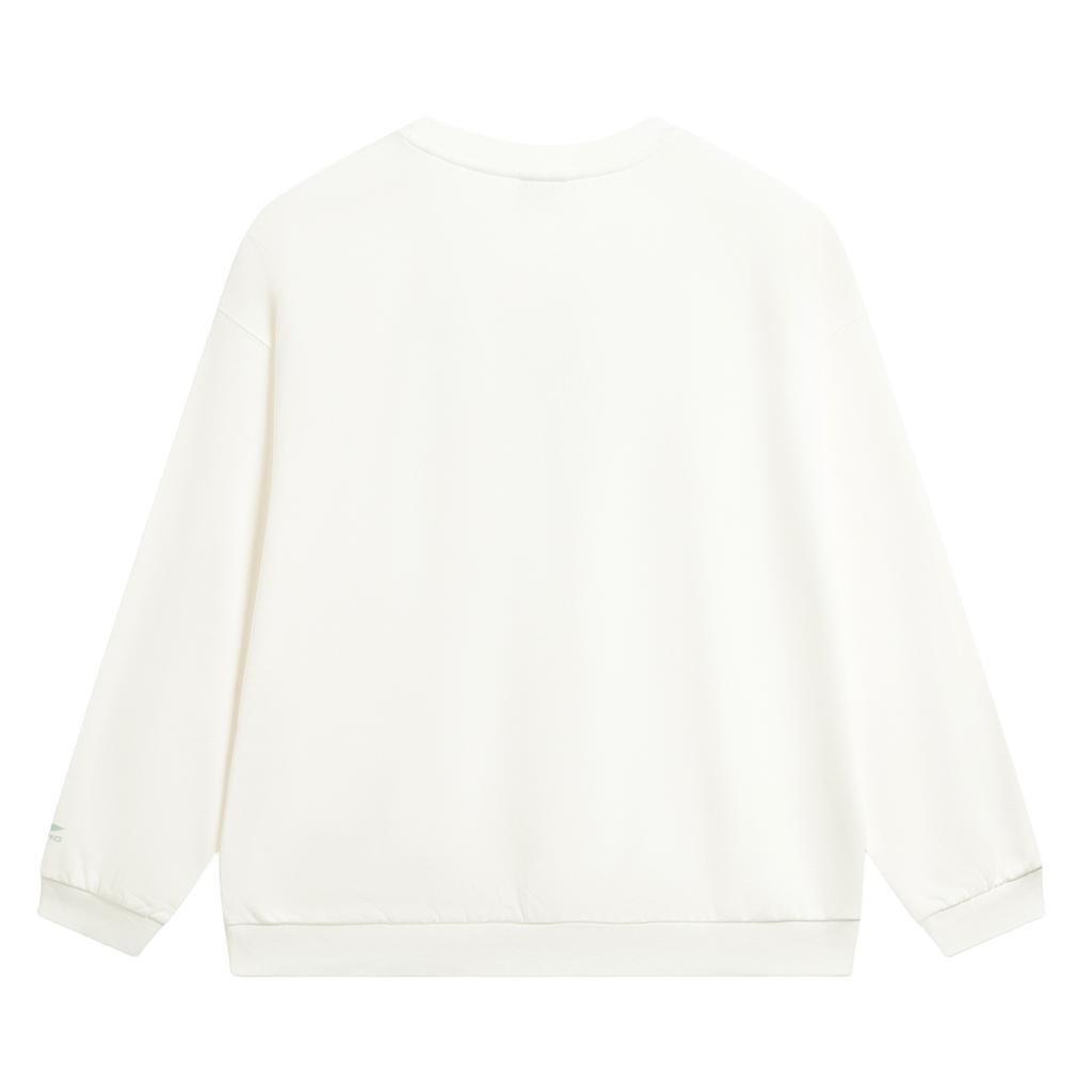 Li Ning Sports Lifestyle Series Round Neck Logo Sweatshirt Women Sweatshirt AWDW640-1