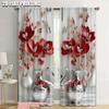 2pc     Curtain Flower (3) Versatile 100% Polyester  Without Electricity Spring Party & Holiday Decor Use for Holiday Decorations