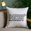 Design N-Nos Cushion Cover Plush Fabric Soft Double-Sided Printed Invisible Zipper Sofa Pillow Case Home Decor