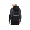 Nike Color Block Letter Print Long Sleeve Hoodie Men Tops Black DD6383-010