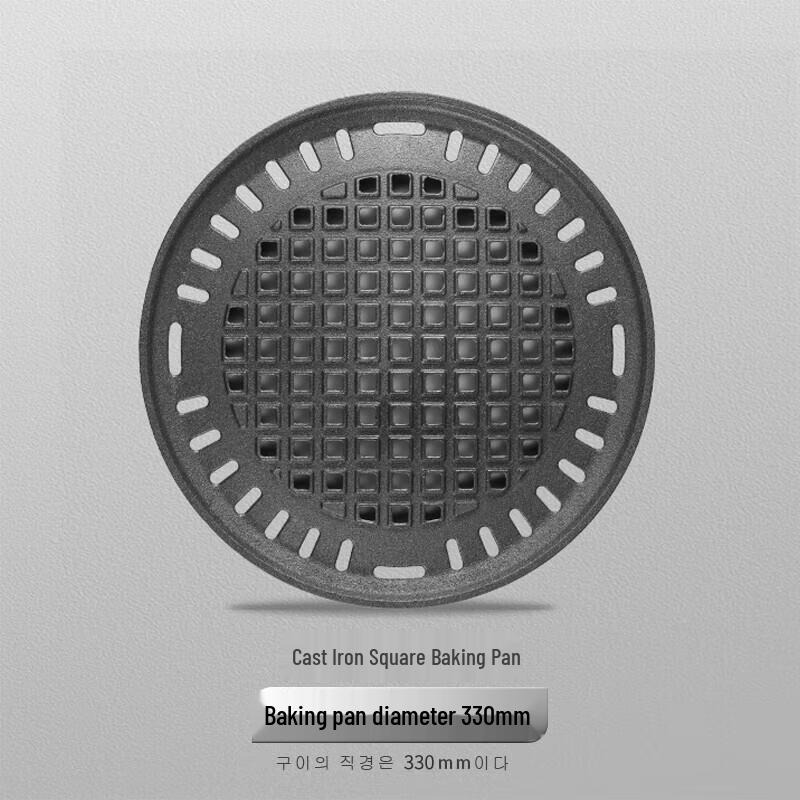 Jundingying 330# Cast Iron Square Grill Pan