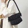 Nylon Bucket Bags Women Casual Designer Handbags Down-Filled Cotton Shoulder Bag Pleated Crossbody Bags Fashion Underarm Bag
