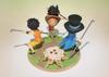 TAMASHII NATIONS Figuarts ZERO ONE PIECE Luffy Ace Sabo Promise 90 mm PVC ABS bemalte komplette Figur – Stiefbruder – ca.. &