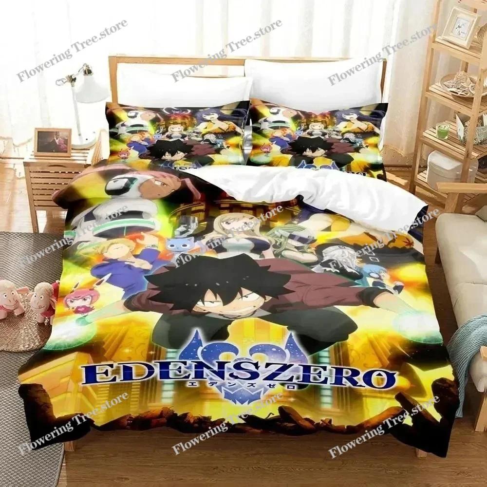3D Print Anime Edens Zero Bedding Set Duvet Cover Bed Set Quilt Cover Pillowcase Comforter King Queen Size Boys Adult Bedding S