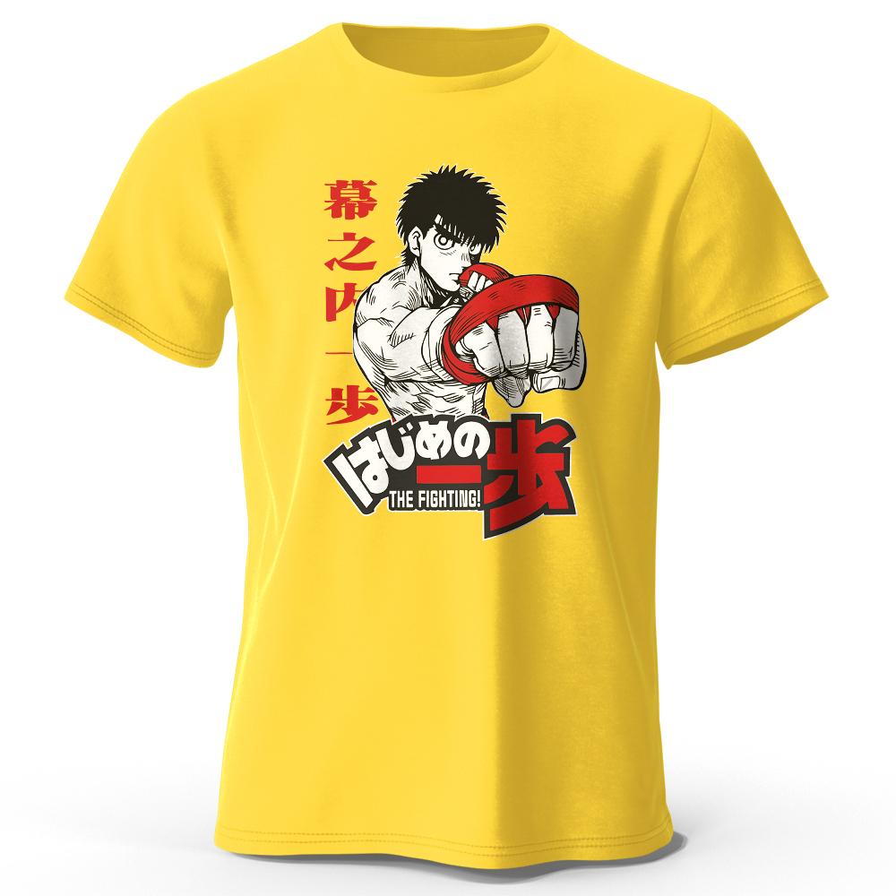 Men's New Summer T Shirt Japanese Cartoon Boxing Gym Print Anime Graphic Tees for Men Women Tops