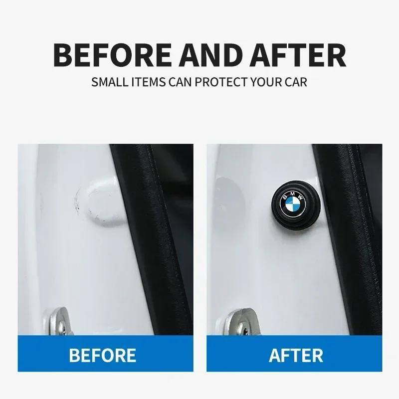 4 st BIlsdörr Anti-kollision Stötdämpande Silikonkuddar Klistermärken För BMW E46 E85 E60 F10 E39 F30 E36 F20 E87 E90 E70 X3 X5 Tillbehör