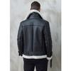 Strike Lambskin Shearling Rider Jacket (Black)