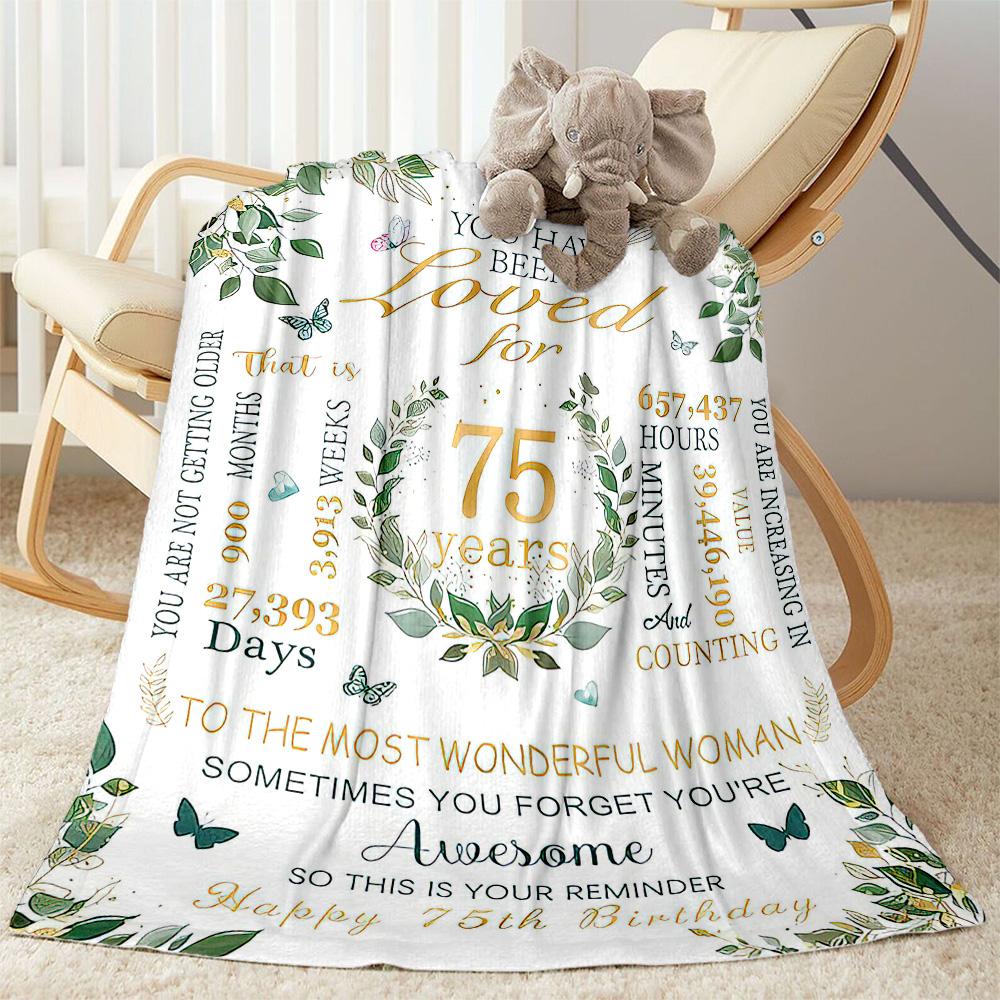 70th Birthday Celebration flannel,Lightweight,Flannel Blanket,Comfortable Blanket, Sofa Blanket, gift blankets,Holiday gift blanket Blankets