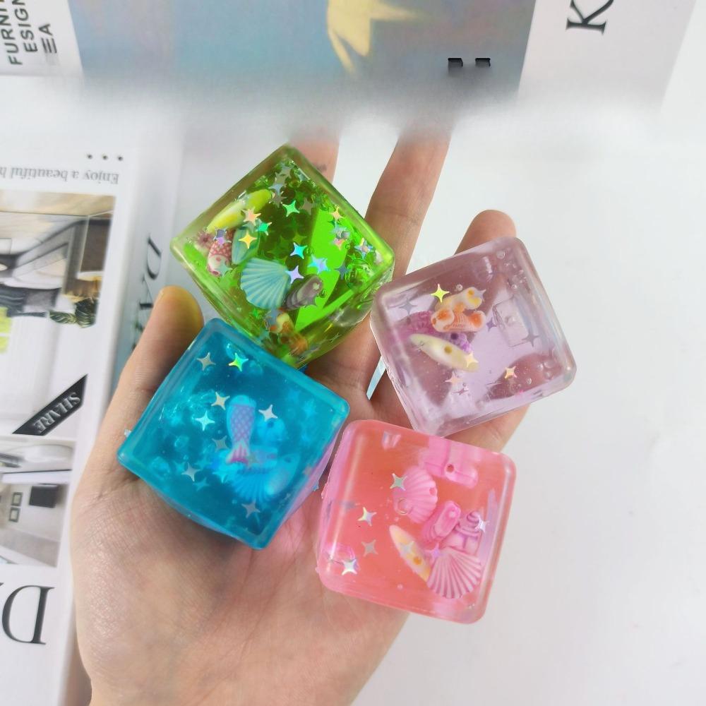 Cubo Oceanico Maltosio Squishy Cubo d'Acqua Rimbalzo Lento Sensoriale Spremere Per Sollievo dallo Stress Quotidiano