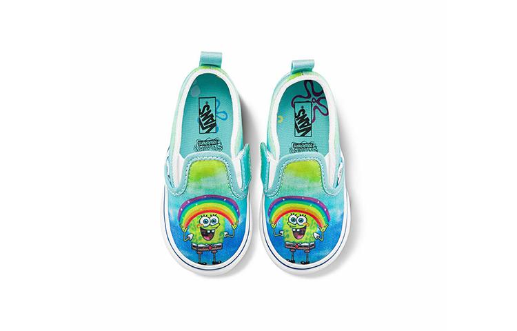 Vans Slip-On  SpongeBob SquarePants X  Velcro Toddler 'Imaginaaation' VN000UBSZAW