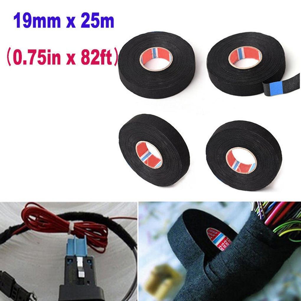 Adhesive Tape Cable Wrapping Wire Harness Cloth Tape Heat Resistant 19mmx25m M