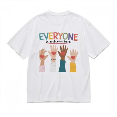 Damenmode Klassisches T-Shirt Mehrfarbig Inklusive Symbole Grafik-Tee