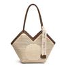 Women's Bag New Tote Bag Large Capacity Armpit Bag Versatile Hollow Shoulder Bag Splicing Handbag