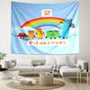 Custom Name Numberblocks Print Tapestry, Backdrop, Easy Setup, Ideal for Bedroom, Office & Living Room, with Aesthetic Wall Hanging Decor.