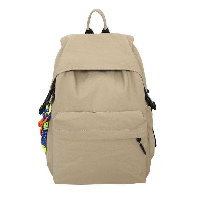 Schoolbag trendy brand pleated backpack women's 1011 new lightweight fashion schoolbag large capacity leisure travel backpack men