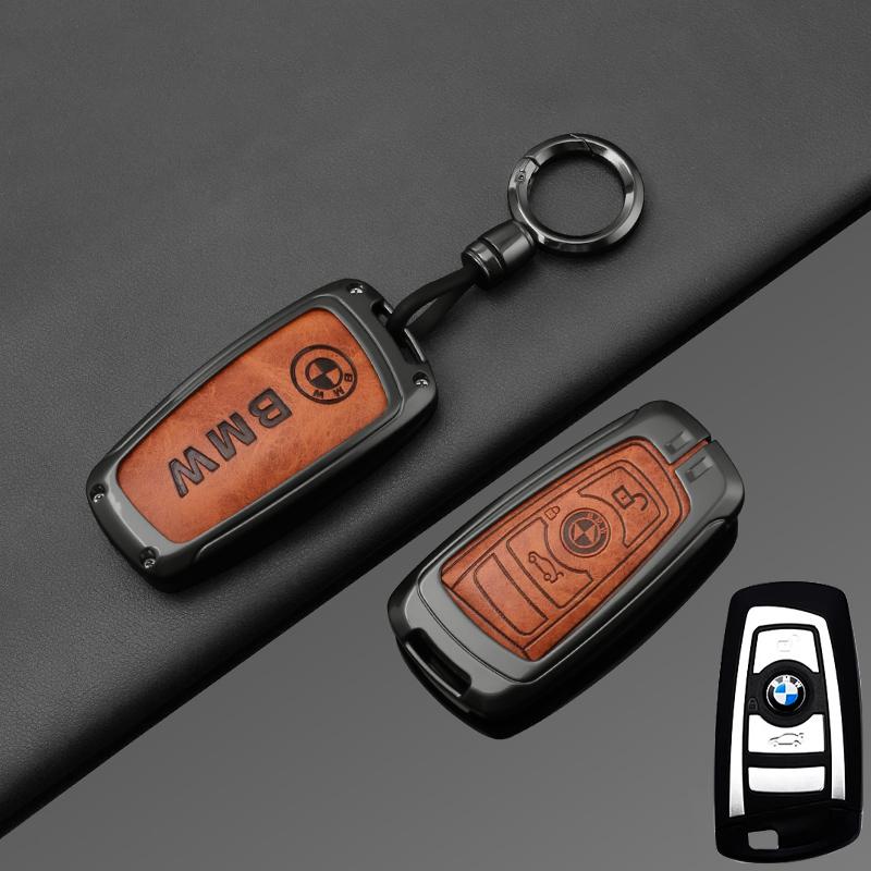 AXNX2 Fashion Zinc Alloy Car Key Case Cover Holder For BMW F30 F20 F10 F18 F22 F01 X3 X4 F06 F02 M3 M5 Protector Keychain Accessories