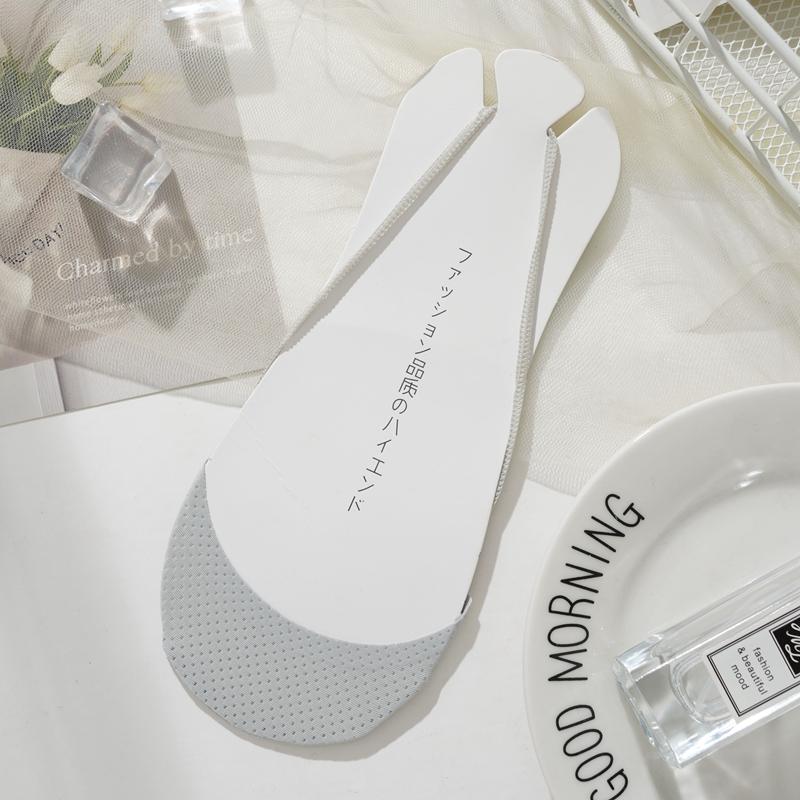 

Женские летние носки-лодочки с неглубокой горловиной, невидимые носки, носки на высоком каблуке, носки до середины ладони, удобные и дышащие One size серый