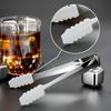 Non-slip Ice Tongs Stainless Steel Kitchen Tongs BBQ Food Clip Cube Sugar Clamp Kitchen Gadgets Practical Home Use Accessories