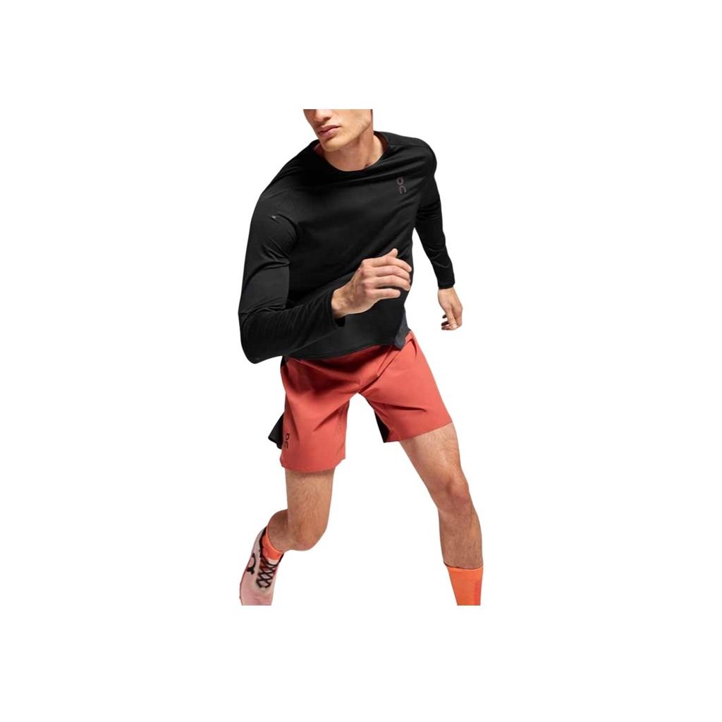 On Performance Casual Comfortable Lg Sleeve T-Shirt Men Tops Black Solar-Black 1ME10240106