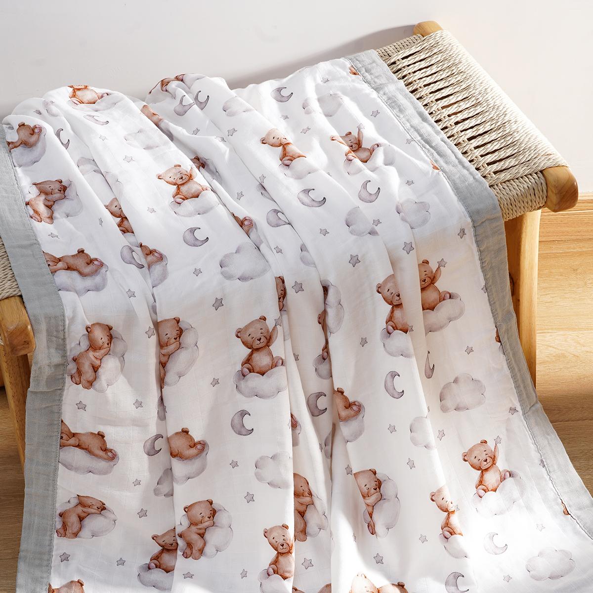 

Kangobaby #Моя Мягкая Жизнь# Новое 4-слойное Премиальное Детское Муслиновое Пеленальное Одеяло из Бамбукового Хлопка Дышащее Одеяло для Новорожденных Размер 120x110см