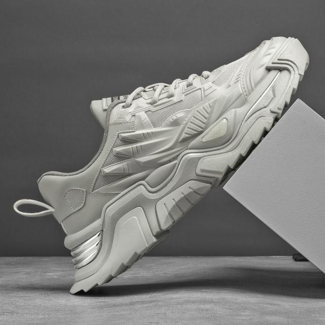 Pánské boty s tlustou podrážkou, jednobarevné, letní novinka, ležérní, módní a pohodlné, boty pro zvýšení výšky