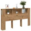VidaXL Headboard Cabinet Artisan Oak 180x18.5x102.5 Cm, Headboard, Bed Cabinet, Bed Cabinets, Headboards 856885