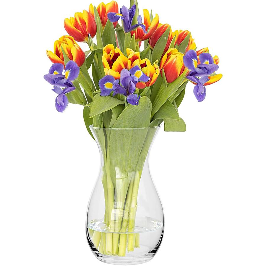 

Стеклянная ваза, Большая ваза для цветов, Прозрачная высокая ваза, Стеклянные вазы для цветов, Украшения для гостиной, Ваза с цветами для обеденного стола