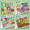 Children's Coloring Book Pages: Animals Ocean People - Educational Activity Pages Suitable ideal for Ages 3-
