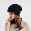 Women's Warm Hat Neck Warmer Pullover Cap Men's Fleece-lined Warm Ear Protection Knitted Woolen Cap