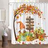 Podzimní sprchové závěsy do koupelny Podzimní sklizeň dýní Statek Den díkůvzdání Halloween sprchová vana s háčky Výzdoba koupelny