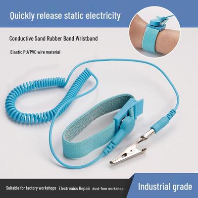 Anti-Static Wrist Strap with Double Loop & High-Quality PU Cord (1.8m-5m)