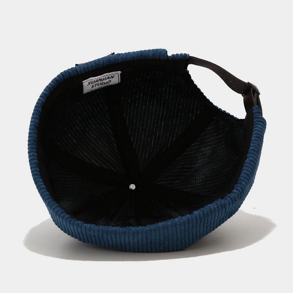Tag Harajuku Style Corduroy Female Hat Letter Hat Korean Style Caps Men Beanies Watermelon Hat