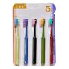 5Pcs Wide Head Soft Bristle Toothbrush Odor-free Material Safe Deep Oral Cleaning Brush for Family Use