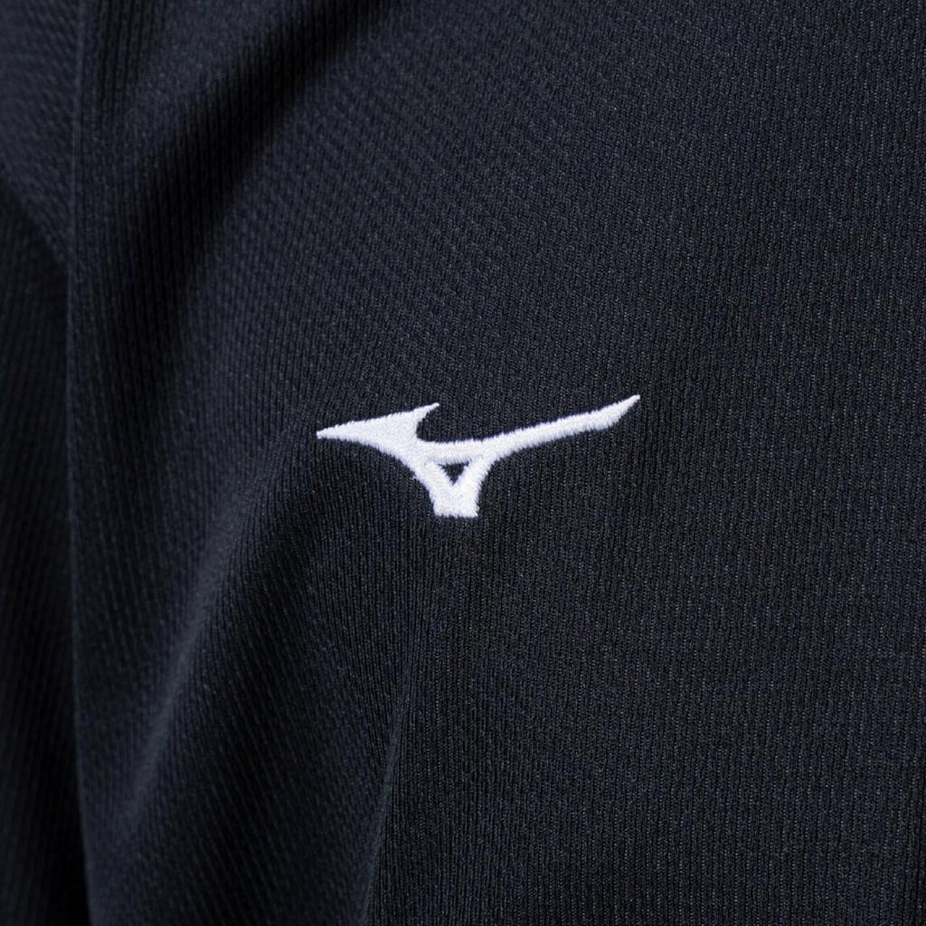 Mizuno NaviDry Long Sleeve Training with and Model Size 160 Kids' T-Shirt U-Neck, Moisture-Wicking Quick-Drying Innerwear, 32MAC495, Junior,