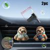 Clip decorativa per bocchetta d'aria dell'auto, bradipo 2D piatto e carino, diffusore (fragranza non inclusa), decorazione per interni auto, clip per aromaterapia, ideale per regali di festa