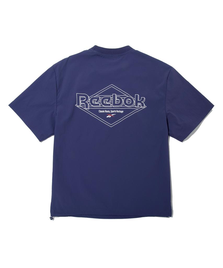 REEBOK Ice Woven Short Sleeve Piste - Navy