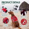 Pet Dog Life Jacket Swimming Outdoor Safety Vest Adjustable Floatation Gear Small To Extra Large Dogs