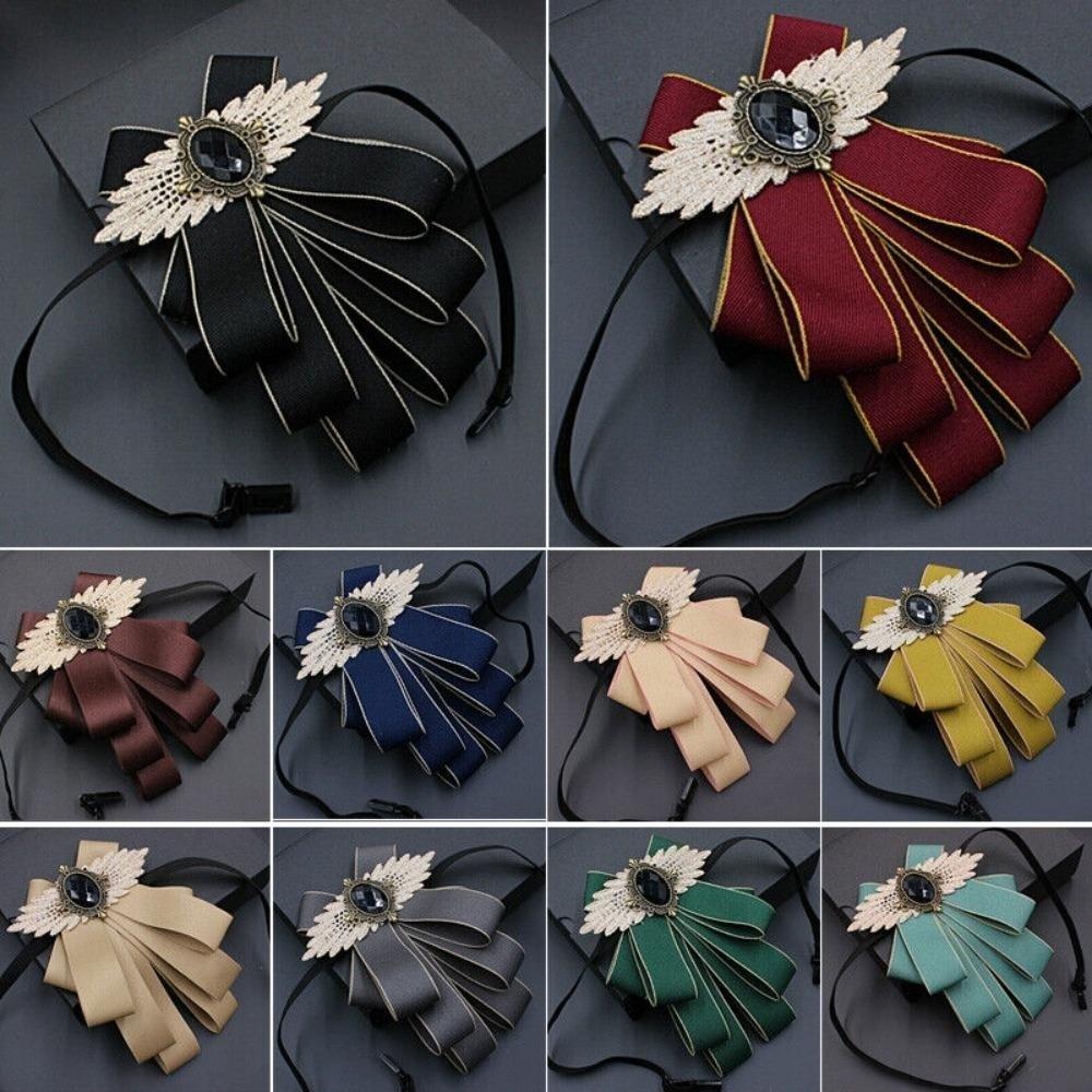 Verstellbares Strass-Halsband Blume Britischer Stil Herrenanzug-Accessoire Formeller Anlass
