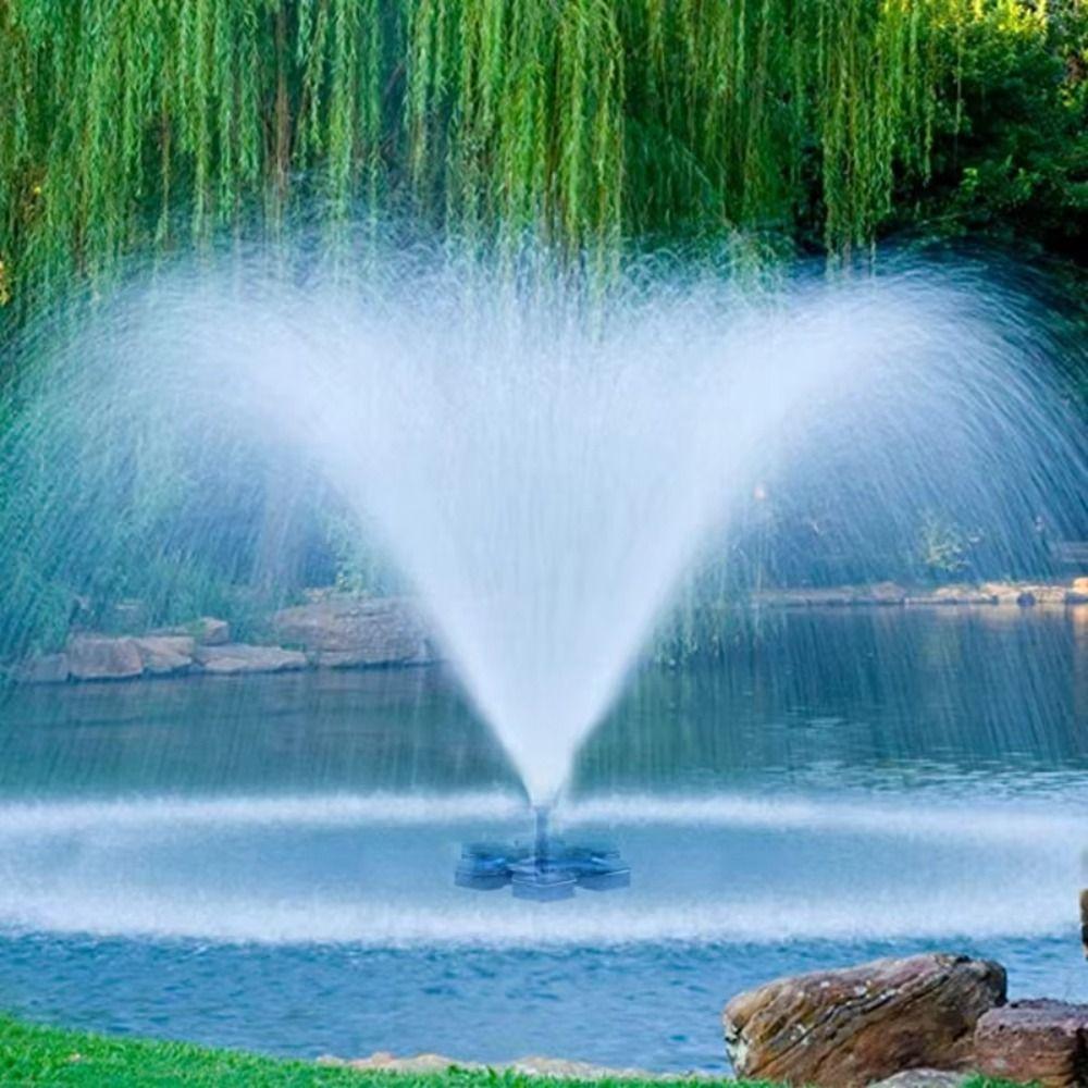 Floating Solar Powered Pump Multiple Nozzles Solar Water Fountain Bird Bath Fountain Garden