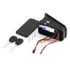 Electric Bike Battery Case Lock with Key Bike Battery Lock Connection Board Cover Charging Port Part Easy To Install