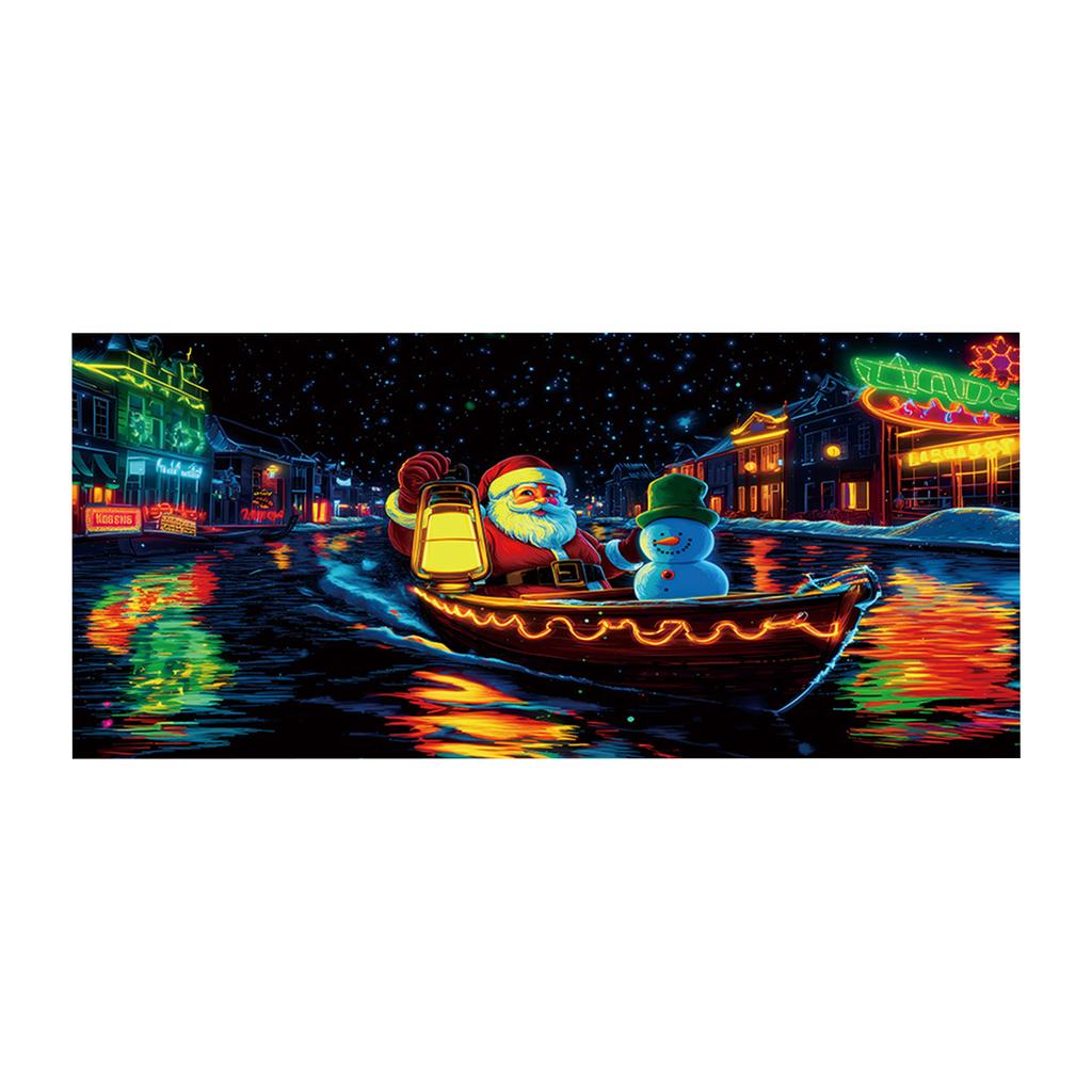 Christmas Fluorescent Door Frame, Door Cover Background, Holiday Party Decoration, Christmas Decoration Hanging Cloth