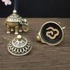 Elephant Lucky Incense Burner Metal Lotus Incense Burner Bowl Incense Holder with Handle Yoga Meditation Home Decoration