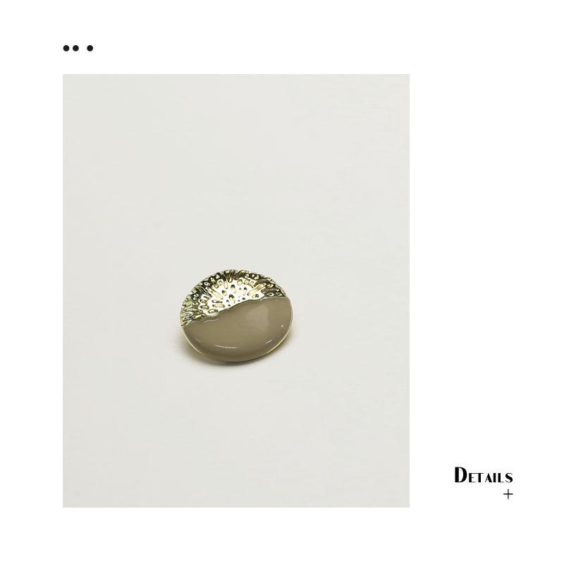 

Пуговица из сплава смолы в полоску, повседневная мужская пуговица для блейзера, универсальная мужская и женская декоративная пуговица 4 #[15mm half striped khaki]