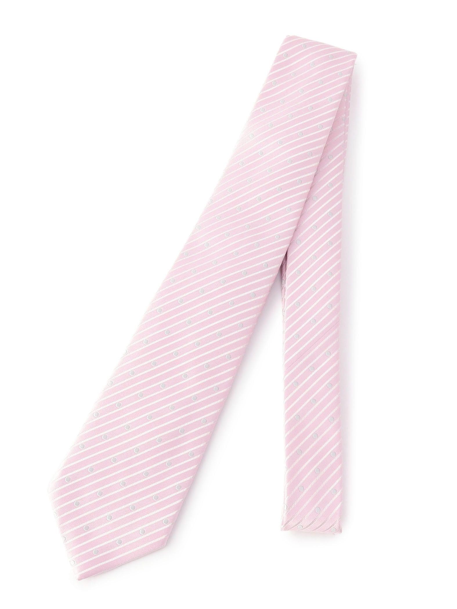 [SHIPS] SHIPS Satin Dobby Dot Necktie for Men 118232317 Pink ONE SIZE