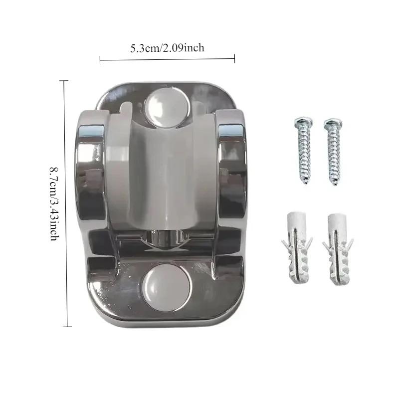 Adjustable Shower Bracket for Bathroom Fixed Base for Shower Pressure-boosting Showerhead Base Sturdy Showerhead Support Base