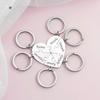 Polishedplus Heart Shape Splicing Pendant Puzzle Necklaces Keychain Keyring Custom Family Friends Names Men Women Jewelry Giveaway GiftsFashion