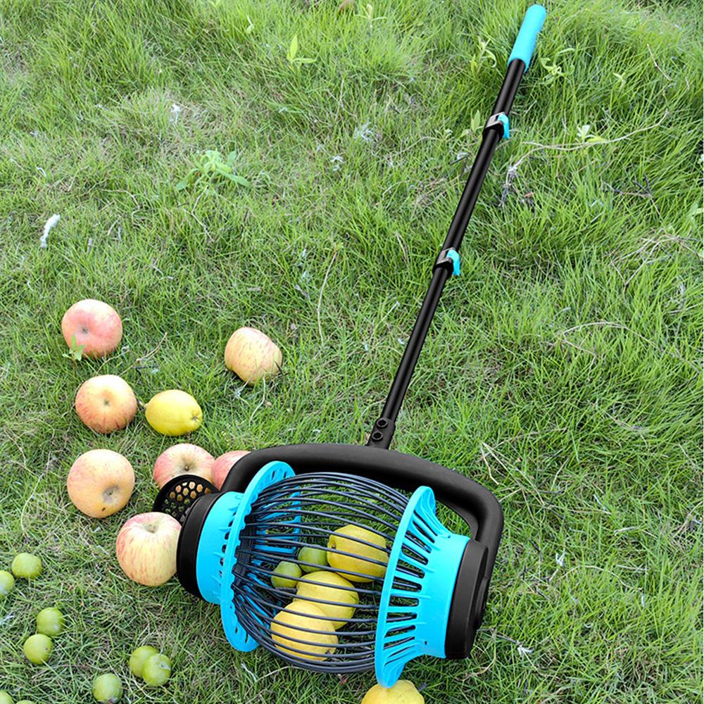 Nut Gatherer Portable Pine Cone Picker Upper Quick Picker Retractable Grip Fruit Ball Nut Collector