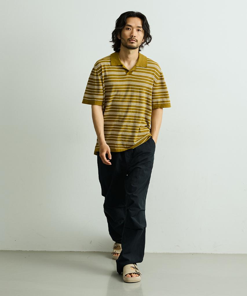 ONNHANS [Elastic Waist] Summer Belted Core Pants_Dark Navy