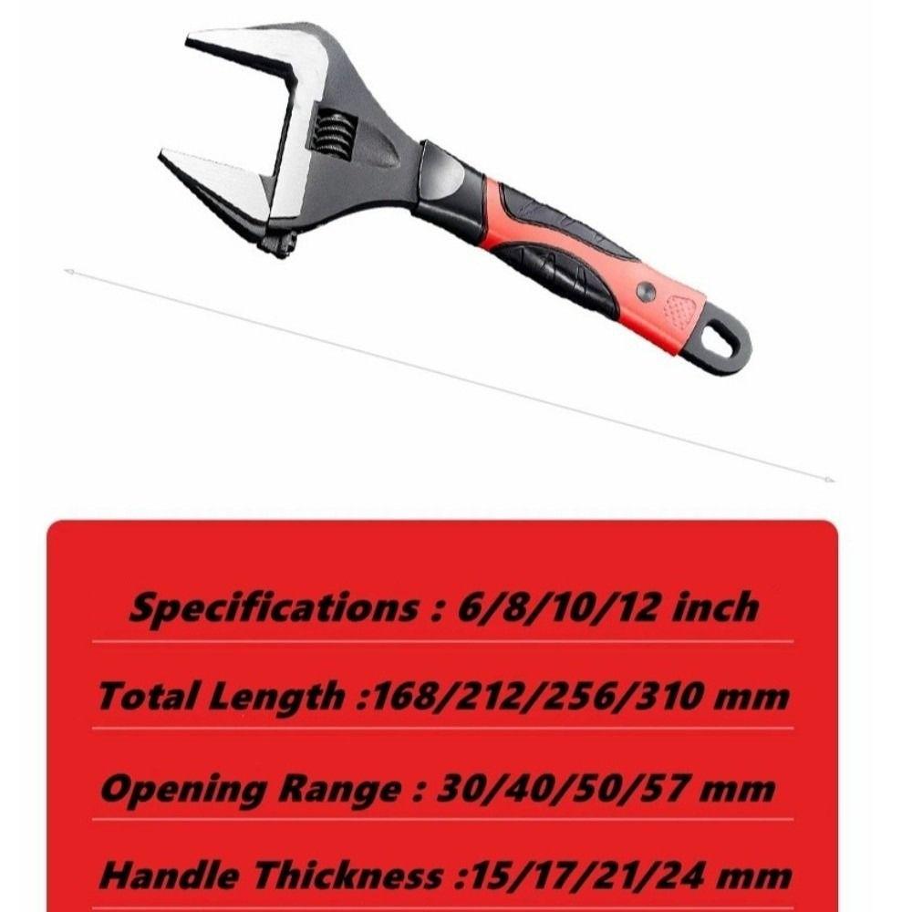 Klemmenøkkel Universalnøkkel Stor Åpen Rørleggerreparasjonsverktøy Justerbar Nøkkel Håndreparasjonsverktøy